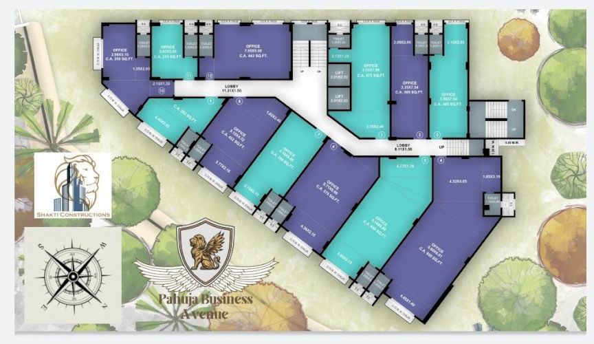 Commercial Office Space For Sale At Pahuja Business Avenue Jannat Homes